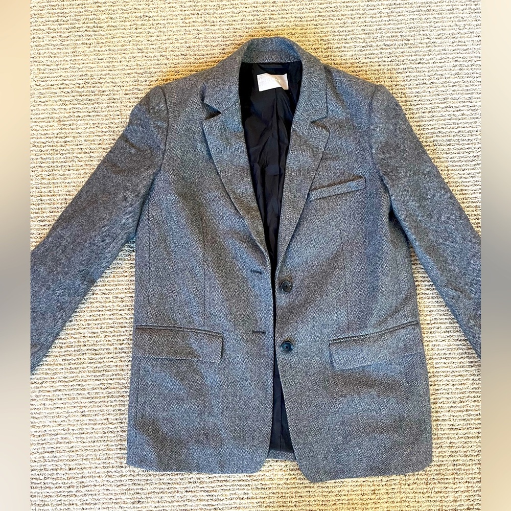 Everlane Herringbone Oversized Blazer